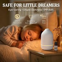 Diffuseur d'arômes ultrasonique de table à thème animalier mignon et écologique, éclairage LED, sans eau, arrêt automatique, alimentation USB, silencieux 35 dB