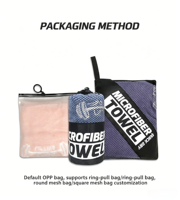 Serviette de sport absorbante à séchage rapide en microfibre, serviettes de fitness et de gym avec logo, serviette de sport personnalisée 400g polyester coton