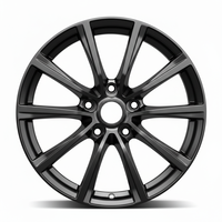 Ruedas de coche de carreras personalizadas forjadas de 5 radios en aleación, color negro satinado y gris plomo para Mazda CX-5 y Tesla Model Y