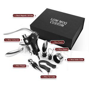 Nouveauté Vis en liège pour bouteille de vin en argent Alliage de zinc Tire-bouchon en forme de lapin Verseur Coffret cadeau Kit ouvre-bouteille Coffret cadeau - Product Image 3