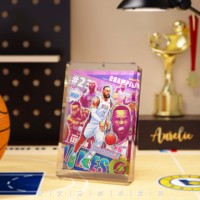 Nouveau produit Anime boîte aveugle bloc de cristal 3D papier Art artisanat acrylique Anime briques Sport étoile carte brique pour décoration Souvenir