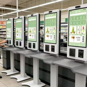 Terminal de Escritorio de 27 Pulgadas, Máquina de Pedidos de Autoservicio con Pantalla Táctil, Kiosco de Pago con Soporte de Escritorio para Heladerías/Pastelerías - Product Image 1