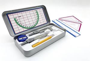Material Escolar al por Mayor, Juego de Geometría Matemática de 9 Piezas, Juego de Dibujo Especial para Exámenes, Fábrica de Artículos Matemáticos - Product Image 3