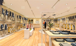 Présentoir de vêtements pour enfants personnalisé à la mode magasin de vêtements pour enfants meubles en bois magasin pour bébé Design d'intérieur - Product Image 5