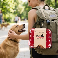 Trousse de premiers soins pour animaux de compagnie imperméable pour les voyages, fournitures médicales d'urgence et formation pour chiens et chats, pour les urgences des chats et des chiens