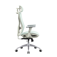 Chaise de bureau ergonomique B60, nouvelle conception moderne, avec dossier en maille verte, pour un confort optimal – Mobilier essentiel