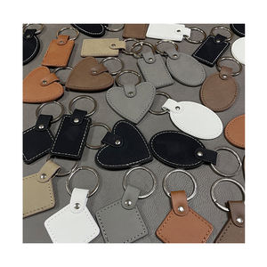 LLavero de cuero sintético personalizable con logotipo personalizable, cortador láser grabado en blanco, <span class=keywords><strong>Mini</strong></span> llavero de cuero para regalo - Product Image 5