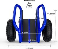 Chariot à panneaux robuste, avec roues pour plaques de cloison sèche, pour appareils lourds et manutention de matériaux, chariot à panneaux mobiles tout terrain