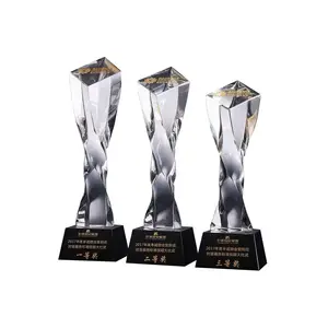 Eer Van Crystal Star Custom Design Trofeeën Beloont Blanks Gravure Crystal Award Trofee