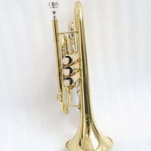 <span class=keywords><strong>Corneta</strong></span> <span class=keywords><strong>de</strong></span> Latón en Si Bemol, Instrumento <span class=keywords><strong>Corneta</strong></span> con Acabado Lacado en Oro, Nivel Estudiante - Product Image 4