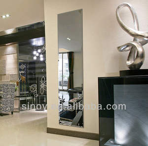 Özelleştirilmiş boyutu için sıcak satış ucuz çerçevesiz ekleme gümüş ayna boy aynası fabrika eğimli cam dekoratif eğimli - Product Image 2