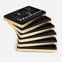 JINSKY-Présentoir de bijoux noir personnalisé, plateau de rangement haut de gamme pour les fabricants d'exposition de bracelets