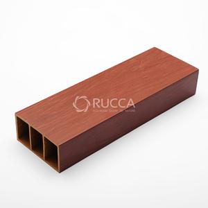 Rucca 50 * 50毫米WPC/PVC木塑复合空心型材低价木材产品 - Product Image 3