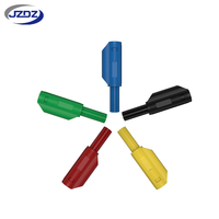 Connecteur banane nickelé JZDZ 3 mm, broche mâle pour câblage audio et de test d'enceintes 30Vac-60Vdc/Max.10A J.10004