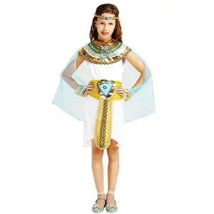 Halloween Carnival Party Kids Boy Girl Cosplay Ancient Egyptian Pharaoh Prince Princess Costume