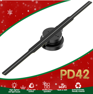 Bán buôn <span class=keywords><strong>New</strong></span> Arrival 42cm 3D LED Holographic người hâm mộ 244 LED từ xa/<span class=keywords><strong>app</strong></span> điều khiển cho quảng cáo trong nhà giáo dục OEM/ODM Nhà cung cấp - Product Image 3