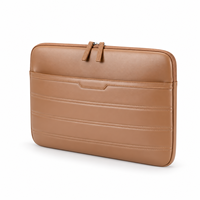 Vente en gros de housses pour ordinateur portable en cuir PU personnalisées de 15 pouces, résistantes aux rayures, pour le bureau, les voyages, OEM ODM