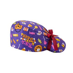 Nuevos gorros desechables con estampado de calabaza de Halloween, gorros de trabajo transpirables para enfermería, para dentistas, laboratorios, hospitales de mascotas, clínicas de belleza y personal sanitario. - Product Image 5