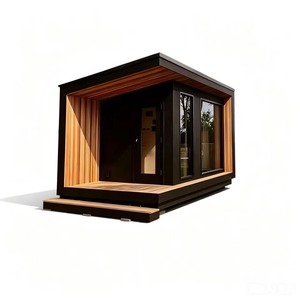 Sauna préfabriqué portable d'extérieur en bois de pruche avec poêle à pierre volcanique 6000 Watts pour hôtel et usage familial - Product Image 4