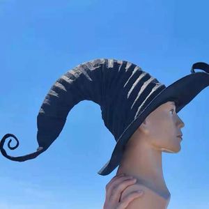 Sombrero de Bruja Negro de Halloween, Estilo Mágico, Nuevo, Directo de Fábrica - Product Image 2