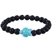 Offre Spéciale pierres naturelles 8mm magnifiques pierres précieuses semi-précieuses guérison cristal extensible unisexe graine tortue perle Bracelets