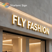 Enseigne de magasin LED personnalisée par le fabricant, enseigne extérieure 3D personnalisée, panneau logo LED, enseigne commerciale avec lettres LED
