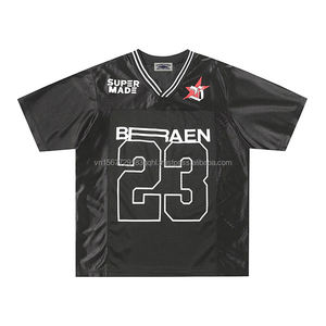 Maillot de sport rétro personnalisé à manches courtes, coupe ample, unisexe, tendance, édition fan de la marque - Product Image 5