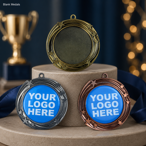 Medallas Deportivas en Blanco de Aleación de Zinc, Medallas de Premio al por Mayor, Listas para Envío, Medalla Personalizada con Cinta para Eventos, Proveedor - Product Image 1