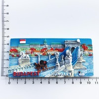 Réfrigérateur Magnétique Réfrigérateur Autocollants Europe Hongrie Budapest Souvenirs Touristiques Aimants Magnétiques Pour Réfrigérateur Résine Hongrie Souvenir