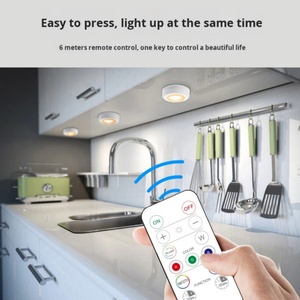 Creative 16-Color <b>LED</b> Press <b>Night</b> <b>Light</b> Color-changing Atmosphere Tap <b>Light</b> with Remote Control for Home Lighting - Product Image 4