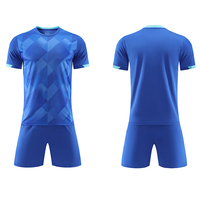 Jersey Sepak Bola Lengan Pendek Unisex Kualitas Tinggi Cepat Kering Bernapas Custom Cetak Digital 100% Poliester