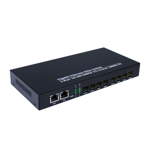 8 Fiber Port Gigabit <strong>Ethernet</strong> Media Converter 1.25G 2 RJ45 Optical Transceiver with Fiber Optic Equipment - Product Image 2