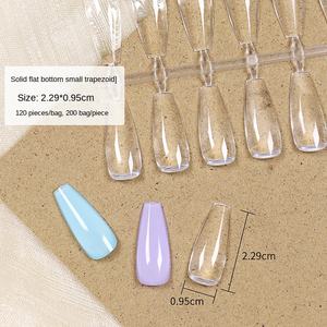 Empaquetado <span class=keywords><strong>de</strong></span> <span class=keywords><strong>uñas</strong></span> transparente corto y redondo, acrílico redondo plano y transparente, puntas <span class=keywords><strong>de</strong></span> <span class=keywords><strong>uñas</strong></span> personalizadas reutilizables cortas - Product Image 4