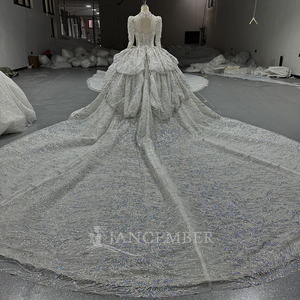 Robes De Mariée Exquises Tulle Paillettes Perlées Robes De Mariée Robes De Mariée Sexy <span class=keywords><strong>Robe</strong></span> De Mariée <span class=keywords><strong>Robe</strong></span> De Novia Mn290 - Product Image 6