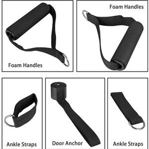 GEDENG, venta al por mayor, 150lbs, Bande De Latex, tubo de tonificación resistente, 11 Uds., látex elástico, Fitness, entrenamiento, ejercicio, <span class=keywords><strong>bandas</strong></span> de resistencia, conjunto - Product Image 4