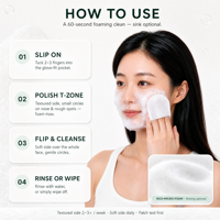 Lingettes Nettoyantes Visage Double Action OEM à l'Acide Hyaluronique 2-en-1 Exfoliantes et Démaquillantes – Produits de Nettoyage Facial Double Face