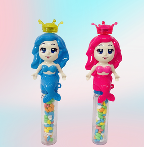 Vente chaude sirène princesse Bubble <span class=keywords><strong>Machine</strong></span> enfants bonbons jouets avec imagination-emballé amusant bonbons jouets enfants Dulces De Juguete - Product Image 2