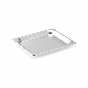 Sartén GN de acero inoxidable con brida ancha, ajuste sin costuras para mesas de vapor y gabinetes de sujeción - Product Image 1