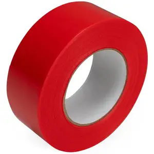 2inches X 60 Yards UV Resistant Heavy-Duty 60 Days Long-Lasting Waterproof NoTrace Red Stucco Polyethylene Tape For Masking