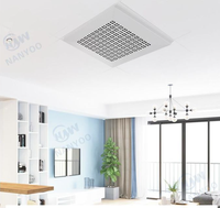 Decken montierter Rohr ventilator mit Front luft gitter Kleiner Heißluft-Abluft kanal ventilator