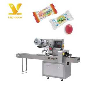 KV Automatique débit beignet cookie glace bonbons gommeux emballage machine
