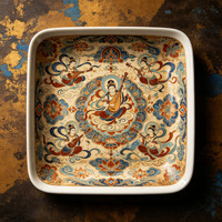 Service de Table Personnalisable en Porcelaine Fine de Luxe, Style Minimaliste Oriental Moderne, en Céramique