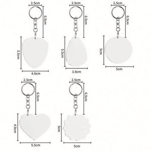 Promotional Company Activity Gifts <b>Custom</b> LOGO Printed Sublimation Keyring Sublimation Metal <b>Keychain</b> - Product Image 6