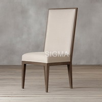 Fauteuil en bois personnalisé Chaises de salle à manger en bois massif Chaises bon marché pour table à manger