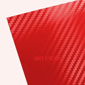 Foglio Kydex in fibra di carbonio rosso = 1.5/2MM termoplastico acrilico cloruro di polivinile K pannello piastra Kydex K guaina fodero fondina