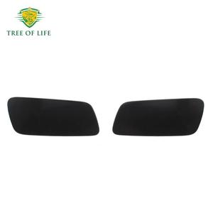 Volvo S90 V90 Headlight Washer Nozzle Covers 39839830 39839842 <b>Clip</b> On Plastic Front <b>Bumper</b> Trim - Product Image 1