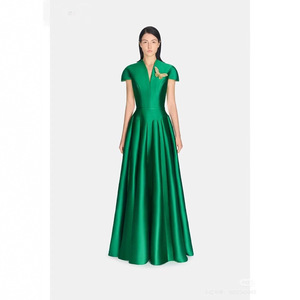 Vestidos <span class=keywords><strong>de</strong></span> falda hinchada <span class=keywords><strong>de</strong></span> pétalos Vintage <span class=keywords><strong>de</strong></span> Vietnam, diseño <span class=keywords><strong>de</strong></span> sentido avanzado verde sólido para Primavera e invierno, estilo <span class=keywords><strong>de</strong></span> <span class=keywords><strong>abuela</strong></span> - Product Image 2