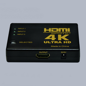 Conmutador HDMI 3x1 Puerto 4k 30hz, Caja Negra de PVC, Cable de Alimentación Chapado en Oro, Caja de <span class=keywords><strong>TV</strong></span> Negra, Monitor <span class=keywords><strong>AOC</strong></span>, Monitor en Stock, Computadora - Product Image 3