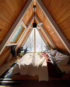 Cabaña Prefabricada de Acero en Forma de A con Construcción <span class=keywords><strong>Modular</strong></span> para Vacaciones y Glamping - Product Image 2