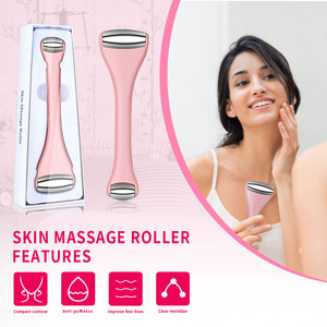<span class=keywords><strong>Rouleau</strong></span> de <span class=keywords><strong>visage</strong></span> de massage de peau en métal <span class=keywords><strong>froid</strong></span> à Double tête breveté en usine pour le <span class=keywords><strong>rouleau</strong></span> de soulagement de cercle foncé anti-poches - Product Image 3